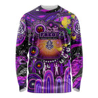 Personalised NAIDOC Week 2025 Freo Football Long Sleeve Shirt Aboriginal Dot Painting