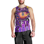 Personalised NAIDOC Week 2025 Freo Football Men Tank Top Aboriginal Dot Painting