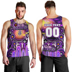 Personalised NAIDOC Week 2025 Freo Football Men Tank Top Aboriginal Dot Painting
