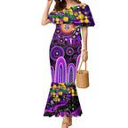Personalised NAIDOC Week 2025 Freo Football Mermaid Dress Aboriginal Dot Painting