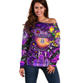Personalised NAIDOC Week 2025 Freo Football Off Shoulder Sweater Aboriginal Dot Painting