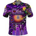 Personalised NAIDOC Week 2025 Freo Football Polo Shirt Aboriginal Dot Painting