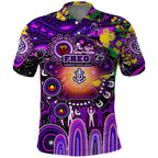 Personalised NAIDOC Week 2025 Freo Football Polo Shirt Aboriginal Dot Painting