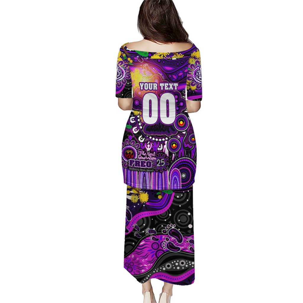 Personalised NAIDOC Week 2025 Freo Football Puletasi Aboriginal Dot Painting