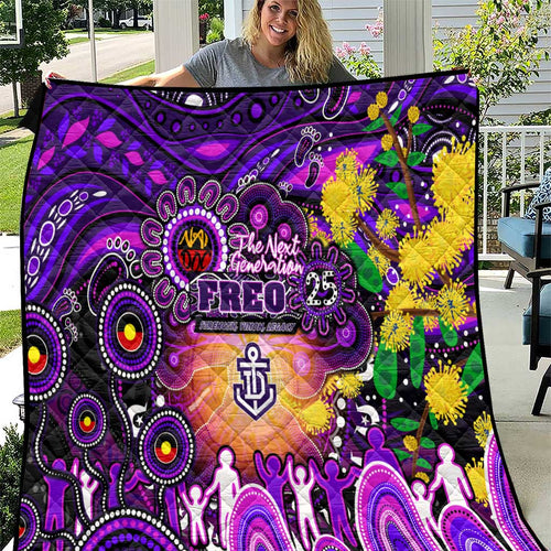 NAIDOC Week 2025 Freo Football Quilt Aboriginal Dot Painting