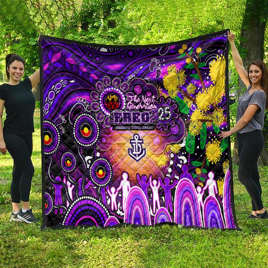 NAIDOC Week 2025 Freo Football Quilt Aboriginal Dot Painting