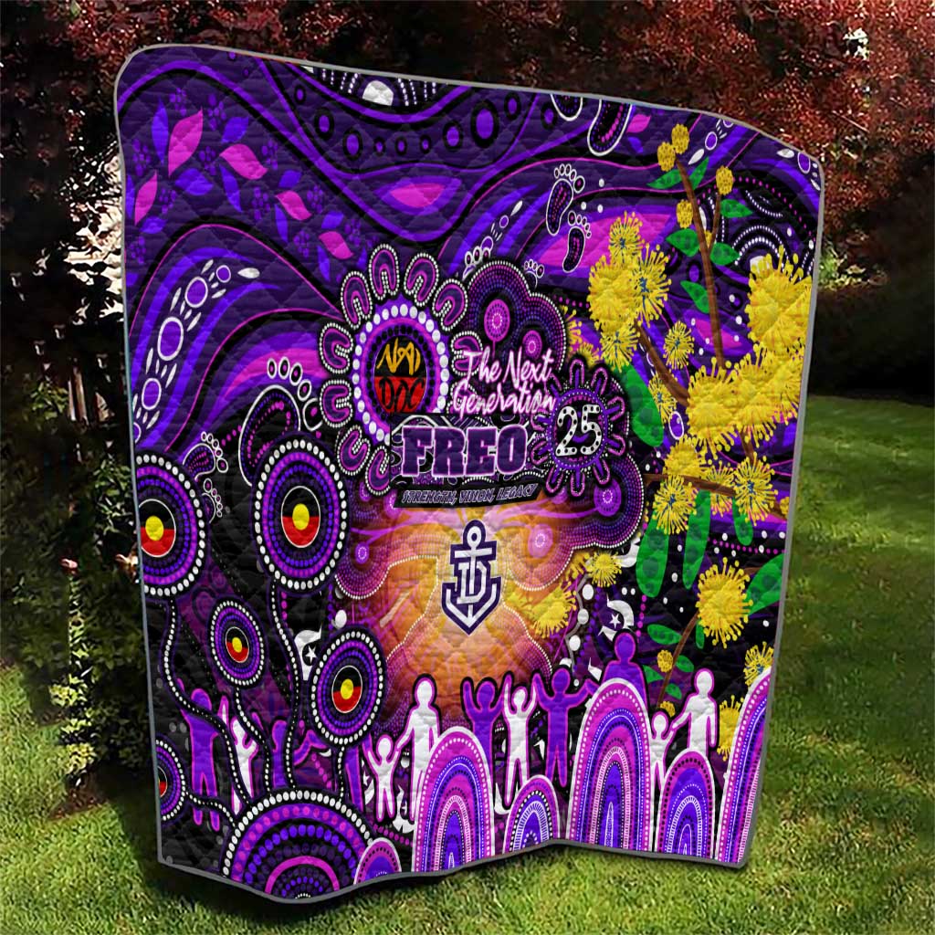 NAIDOC Week 2025 Freo Football Quilt Aboriginal Dot Painting