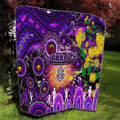 NAIDOC Week 2025 Freo Football Quilt Aboriginal Dot Painting