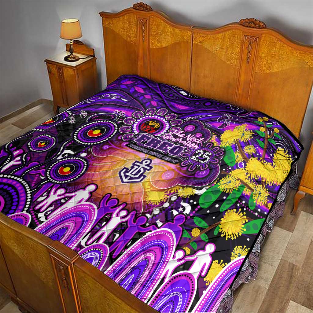 NAIDOC Week 2025 Freo Football Quilt Aboriginal Dot Painting
