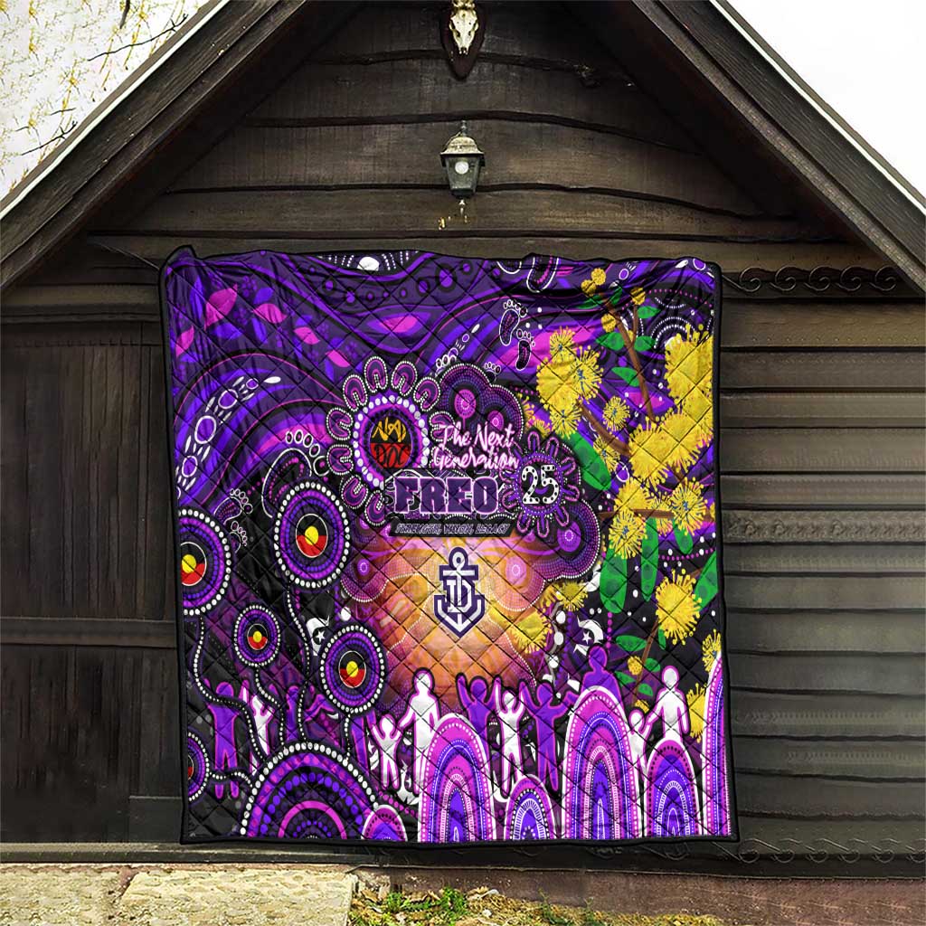 NAIDOC Week 2025 Freo Football Quilt Aboriginal Dot Painting