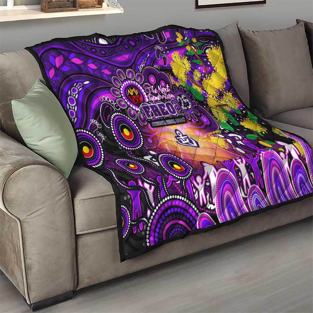 NAIDOC Week 2025 Freo Football Quilt Aboriginal Dot Painting
