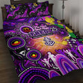 NAIDOC Week 2025 Freo Football Quilt Bed Set Aboriginal Dot Painting