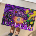 NAIDOC Week 2025 Freo Football Rubber Doormat Aboriginal Dot Painting