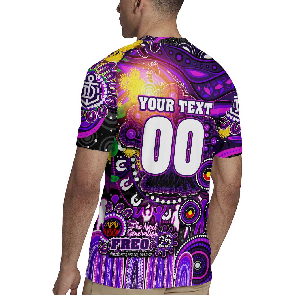 Personalised NAIDOC Week 2025 Freo Football Rugby Jersey Aboriginal Dot Painting