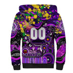 Personalised NAIDOC Week 2025 Freo Football Sherpa Hoodie Aboriginal Dot Painting