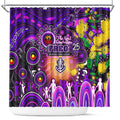 NAIDOC Week 2025 Freo Football Shower Curtain Aboriginal Dot Painting