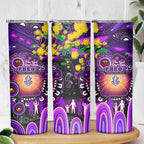 NAIDOC Week 2025 Freo Football Skinny Tumbler Aboriginal Dot Painting