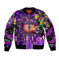 Personalised NAIDOC Week 2025 Freo Football Sleeve Zip Bomber Jacket Aboriginal Dot Painting