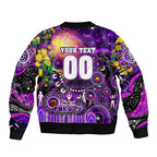 Personalised NAIDOC Week 2025 Freo Football Sleeve Zip Bomber Jacket Aboriginal Dot Painting