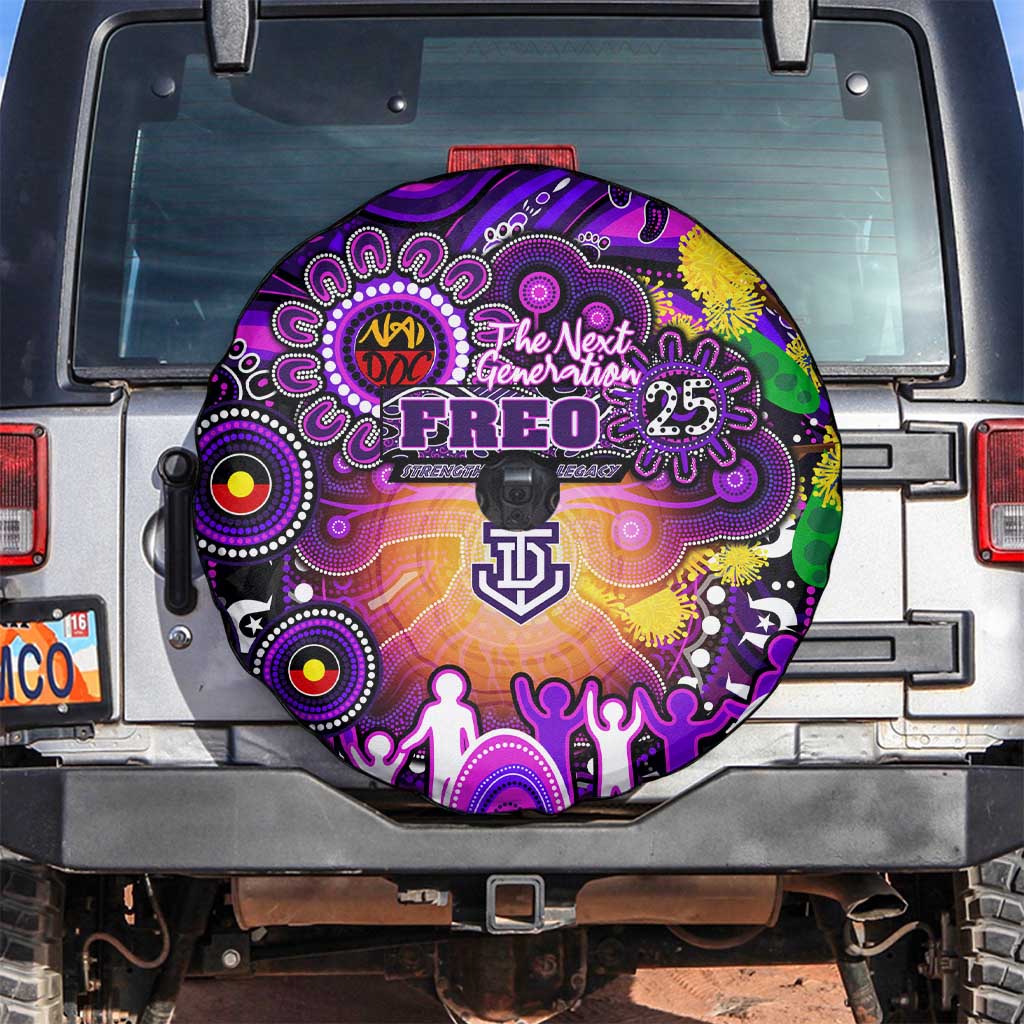NAIDOC Week 2025 Freo Football Spare Tire Cover Aboriginal Dot Painting