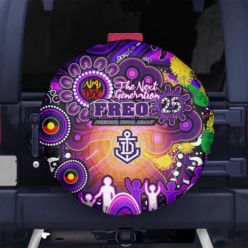NAIDOC Week 2025 Freo Football Spare Tire Cover Aboriginal Dot Painting