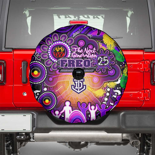 NAIDOC Week 2025 Freo Football Spare Tire Cover Aboriginal Dot Painting