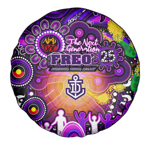 NAIDOC Week 2025 Freo Football Spare Tire Cover Aboriginal Dot Painting