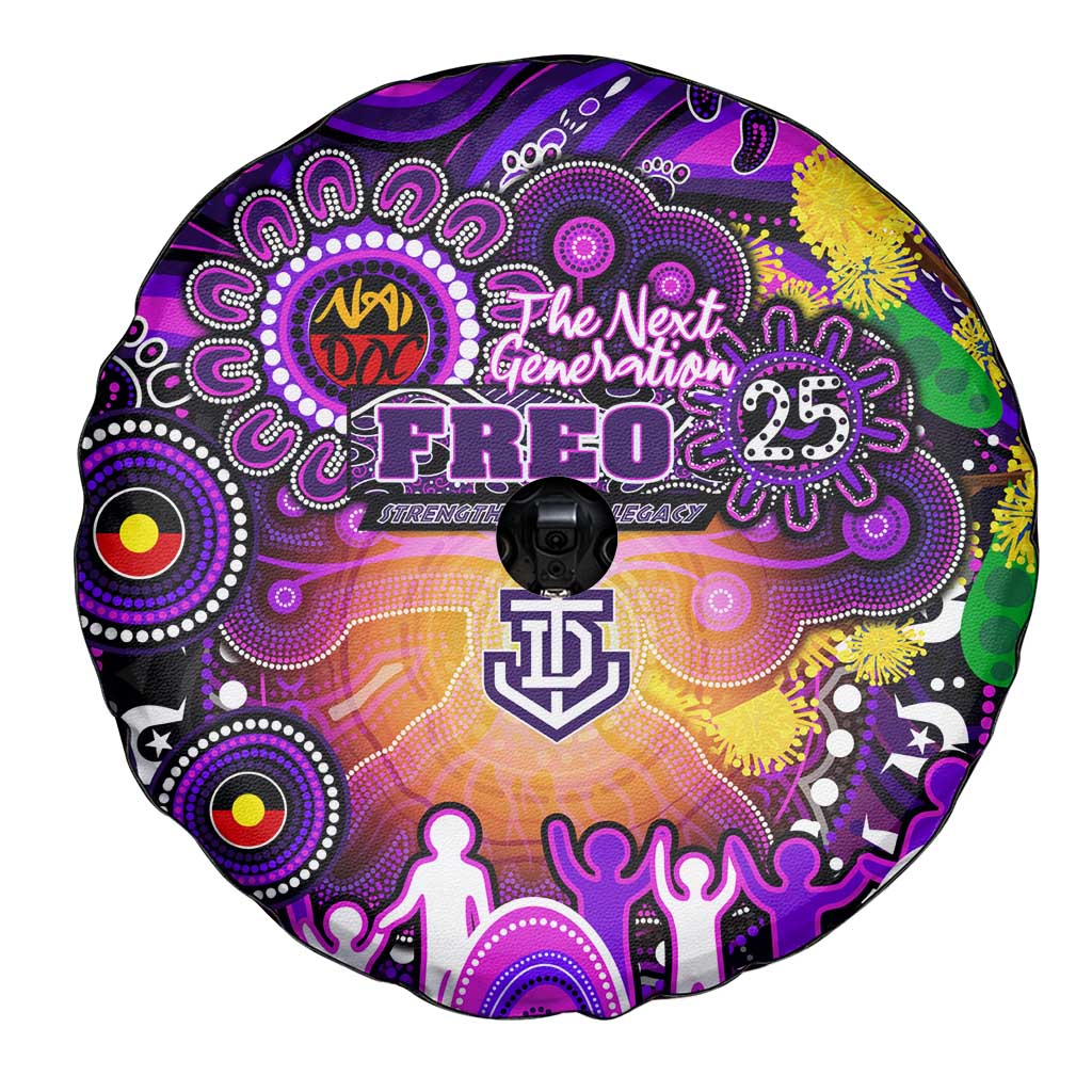 NAIDOC Week 2025 Freo Football Spare Tire Cover Aboriginal Dot Painting