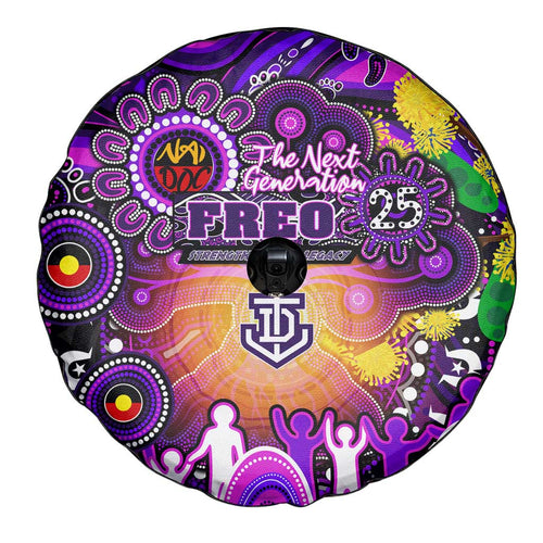 NAIDOC Week 2025 Freo Football Spare Tire Cover Aboriginal Dot Painting