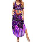 Personalised NAIDOC Week 2025 Freo Football Summer Maxi Dress Aboriginal Dot Painting