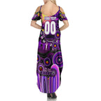 Personalised NAIDOC Week 2025 Freo Football Summer Maxi Dress Aboriginal Dot Painting