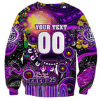 Personalised NAIDOC Week 2025 Freo Football Sweatshirt Aboriginal Dot Painting