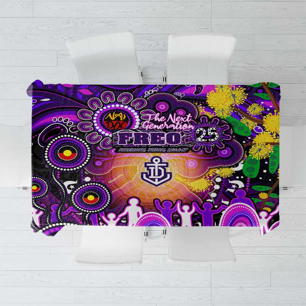 NAIDOC Week 2025 Freo Football Tablecloth Aboriginal Dot Painting