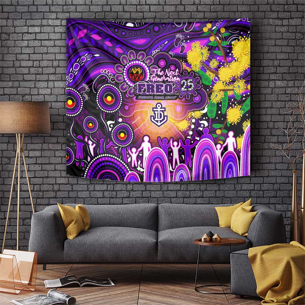 NAIDOC Week 2025 Freo Football Tapestry Aboriginal Dot Painting