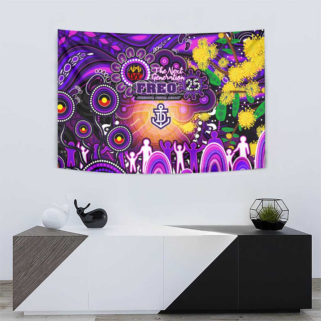 NAIDOC Week 2025 Freo Football Tapestry Aboriginal Dot Painting