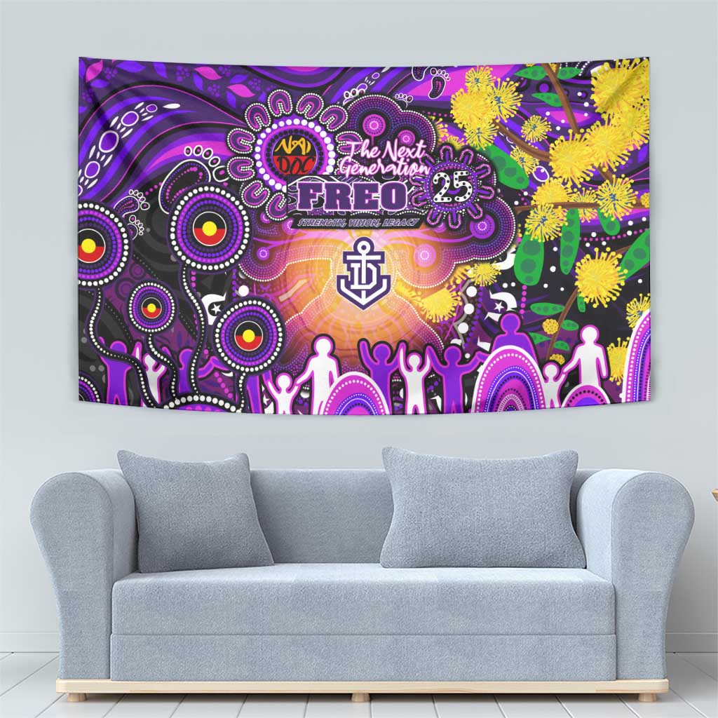 NAIDOC Week 2025 Freo Football Tapestry Aboriginal Dot Painting
