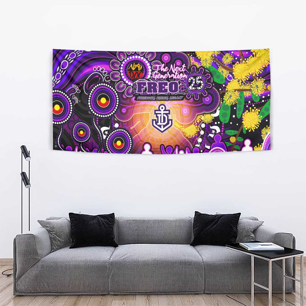 NAIDOC Week 2025 Freo Football Tapestry Aboriginal Dot Painting
