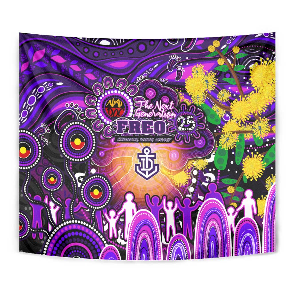 NAIDOC Week 2025 Freo Football Tapestry Aboriginal Dot Painting