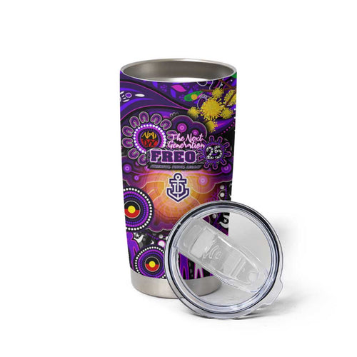 NAIDOC Week 2025 Freo Football Tumbler Cup Aboriginal Dot Painting