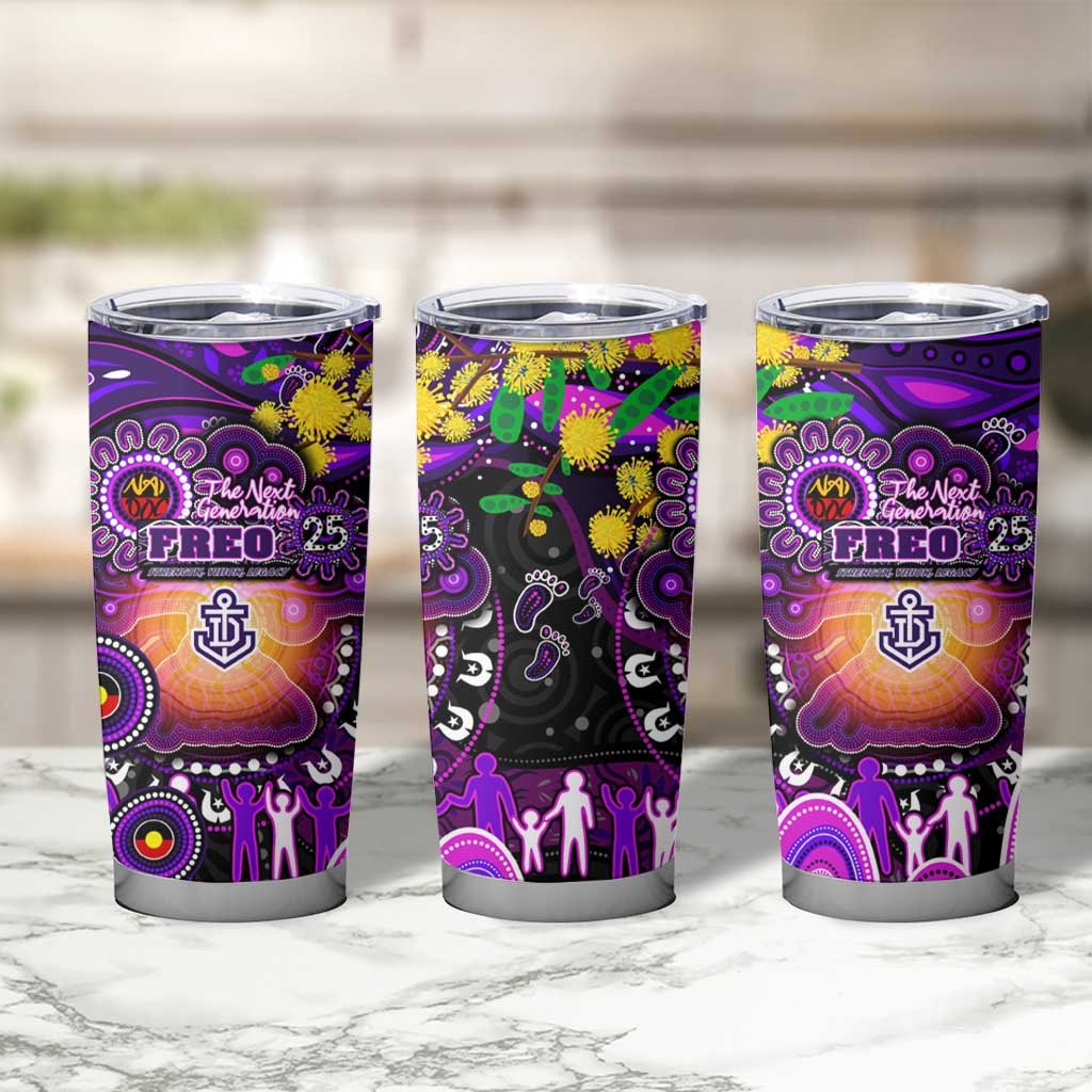 NAIDOC Week 2025 Freo Football Tumbler Cup Aboriginal Dot Painting