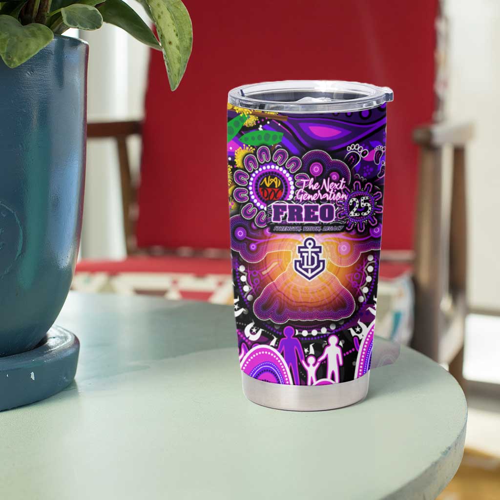 NAIDOC Week 2025 Freo Football Tumbler Cup Aboriginal Dot Painting
