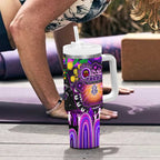 NAIDOC Week 2025 Freo Football Tumbler With Handle Aboriginal Dot Painting