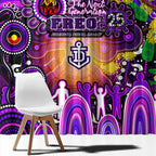 NAIDOC Week 2025 Freo Football Window Curtain Aboriginal Dot Painting