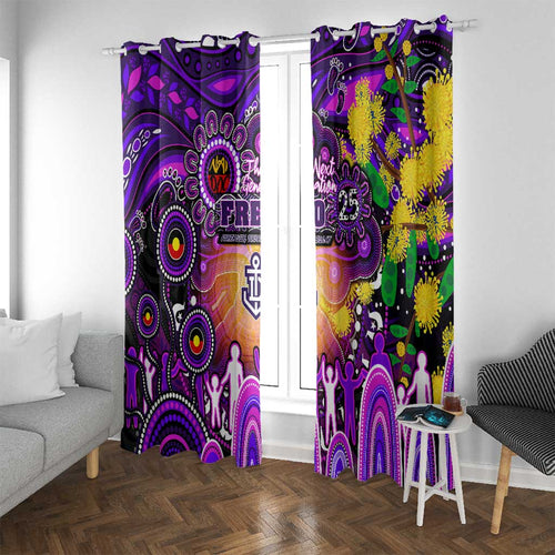 NAIDOC Week 2025 Freo Football Window Curtain Aboriginal Dot Painting