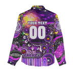 Personalised NAIDOC Week 2025 Freo Football Women Casual Shirt Aboriginal Dot Painting