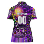 Personalised NAIDOC Week 2025 Freo Football Women Polo Shirt Aboriginal Dot Painting