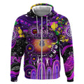 Personalised NAIDOC Week 2025 Freo Football Zip Hoodie Aboriginal Dot Painting