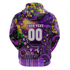 Personalised NAIDOC Week 2025 Freo Football Zip Hoodie Aboriginal Dot Painting
