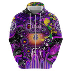 Personalised NAIDOC Week 2025 Freo Football Zip Hoodie Aboriginal Dot Painting