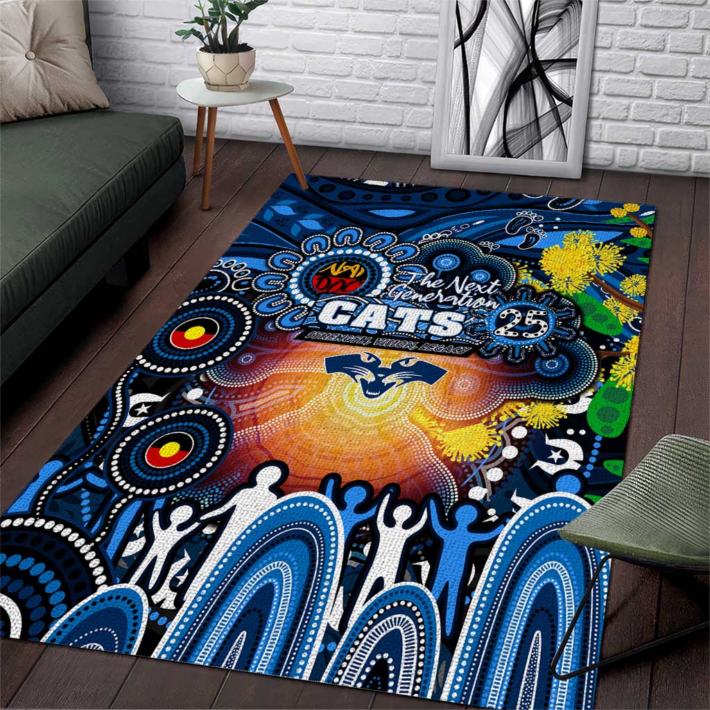 NAIDOC Week 2025 Cats Football Area Rug Aboriginal Dot Painting